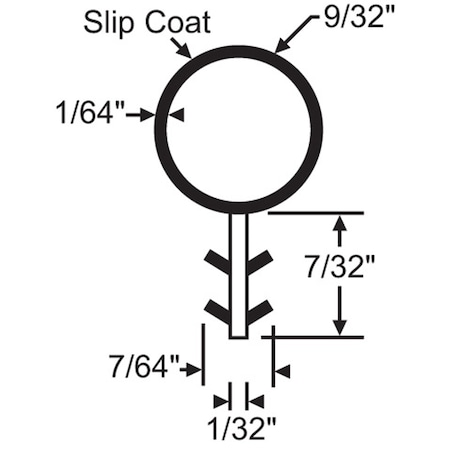 White Kerf In Bulb Seal